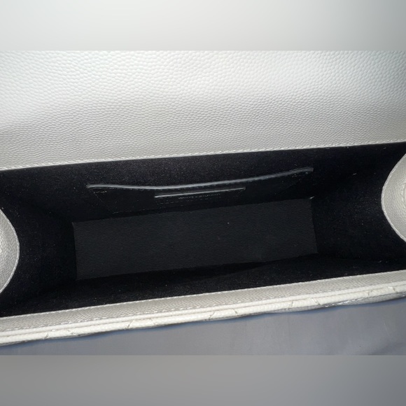 YSL Yves Saint Laurent Envelope Quilted Grain Shoulder Bag Crossbody Purse - Picture 6 of 8